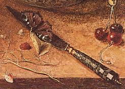 Dutch still life painting dated 1608.